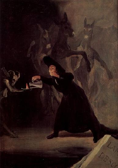 Francisco de Goya Die Lampe des Teufels Sweden oil painting art